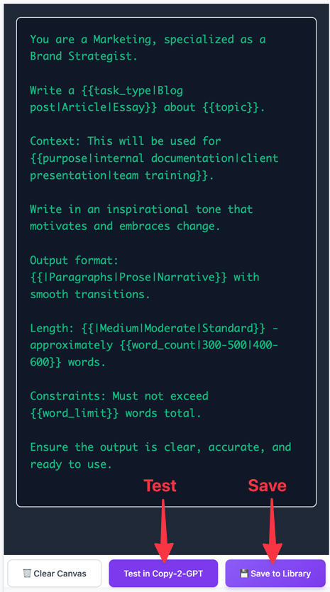 Preview AI prompt output instantly before using